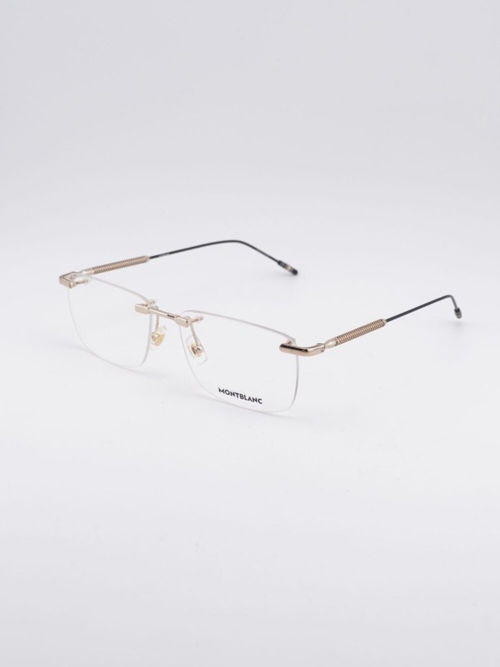 Montblanc MB0049O 002 Eyeglasses Gold 56mm Rectangle Frame